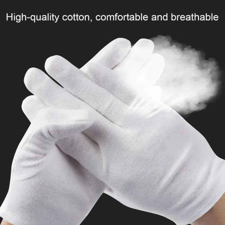 12 Pairs Labor Insurance Work Gloves, Cotton Single-sided