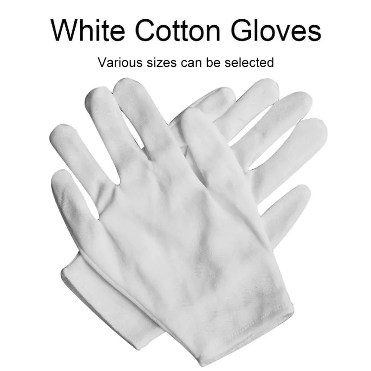 12 Pairs Labor Insurance Work Gloves, Cotton Single-sided