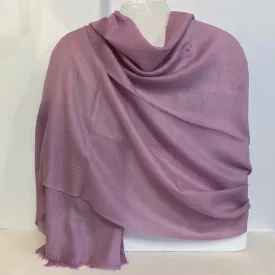 Aaron - 100% Cashmere Scarf - Pale  Mauve