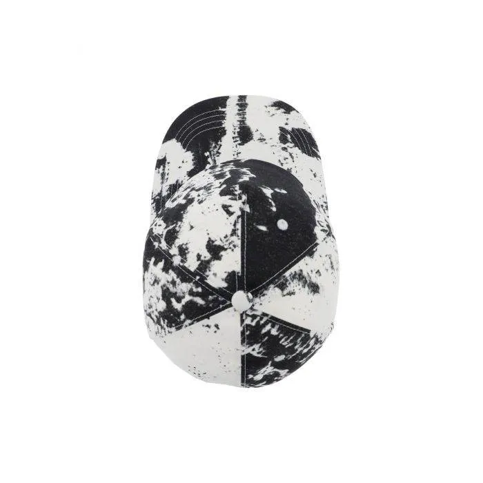 Alexander McQueen printed baseball cap with logo embroidery