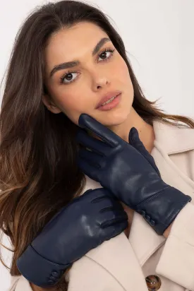 AT Women's Leather European Touche Screen Gloves with Decorative Buttons