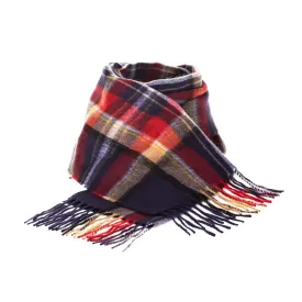 Balmoral 100% Cashmere Woven Scarf Navy