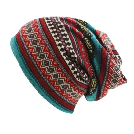 Boho Vintage Beanie Hat