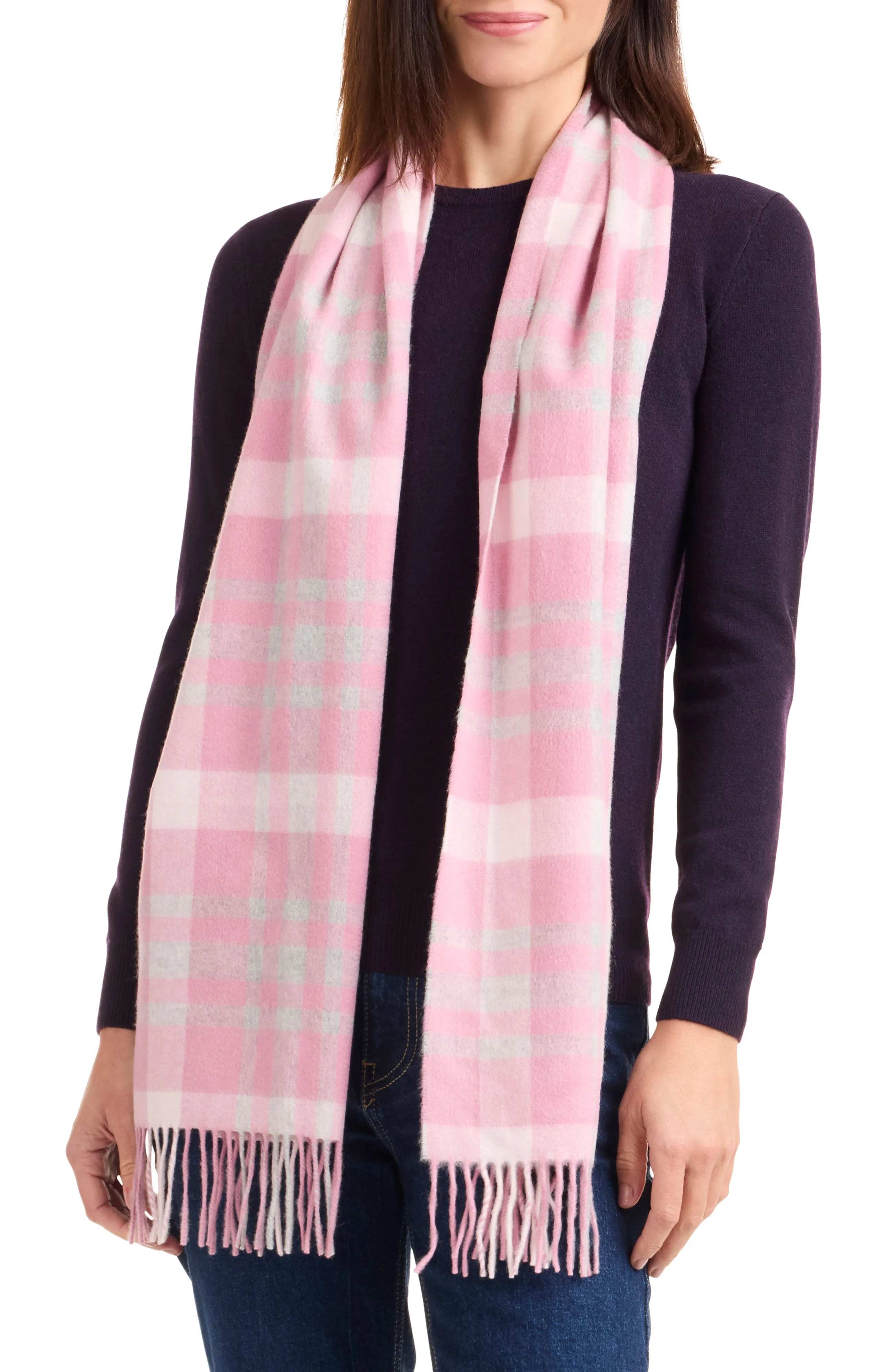 CASHMERE EXPLODED PLAID SCARF