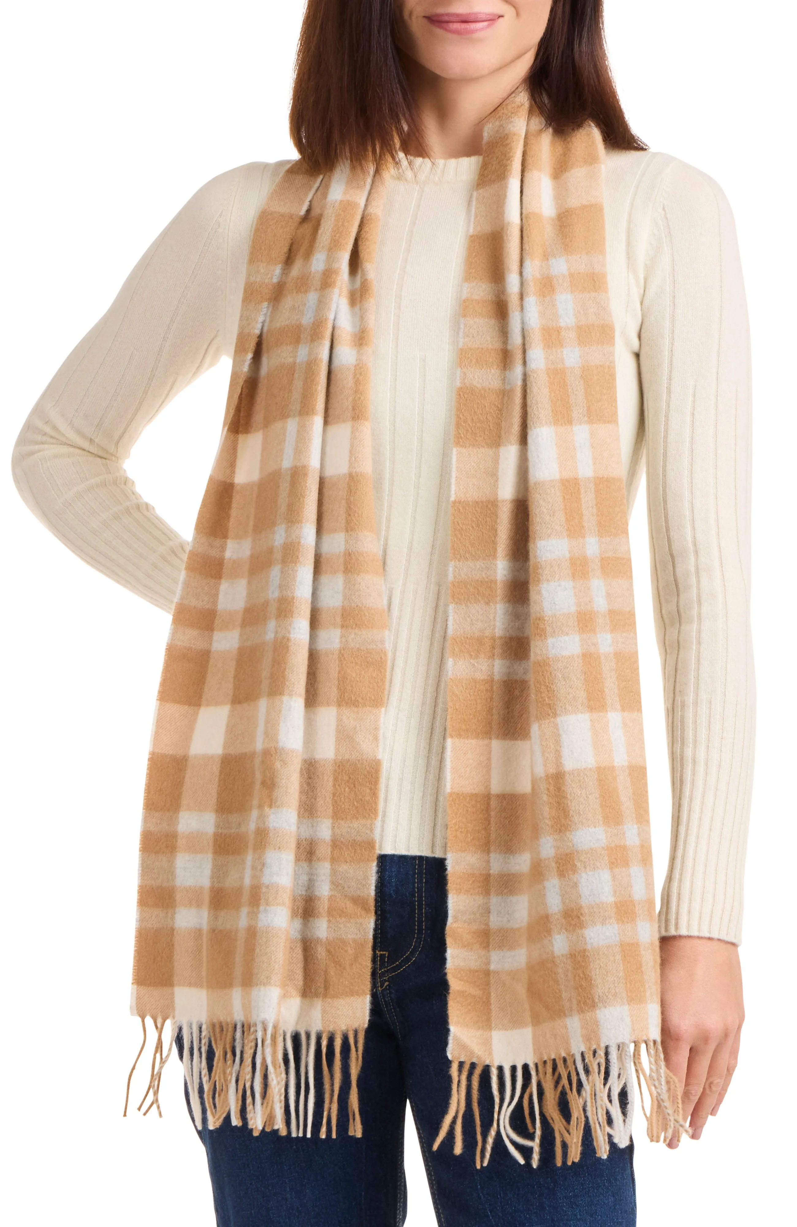 CASHMERE EXPLODED PLAID SCARF