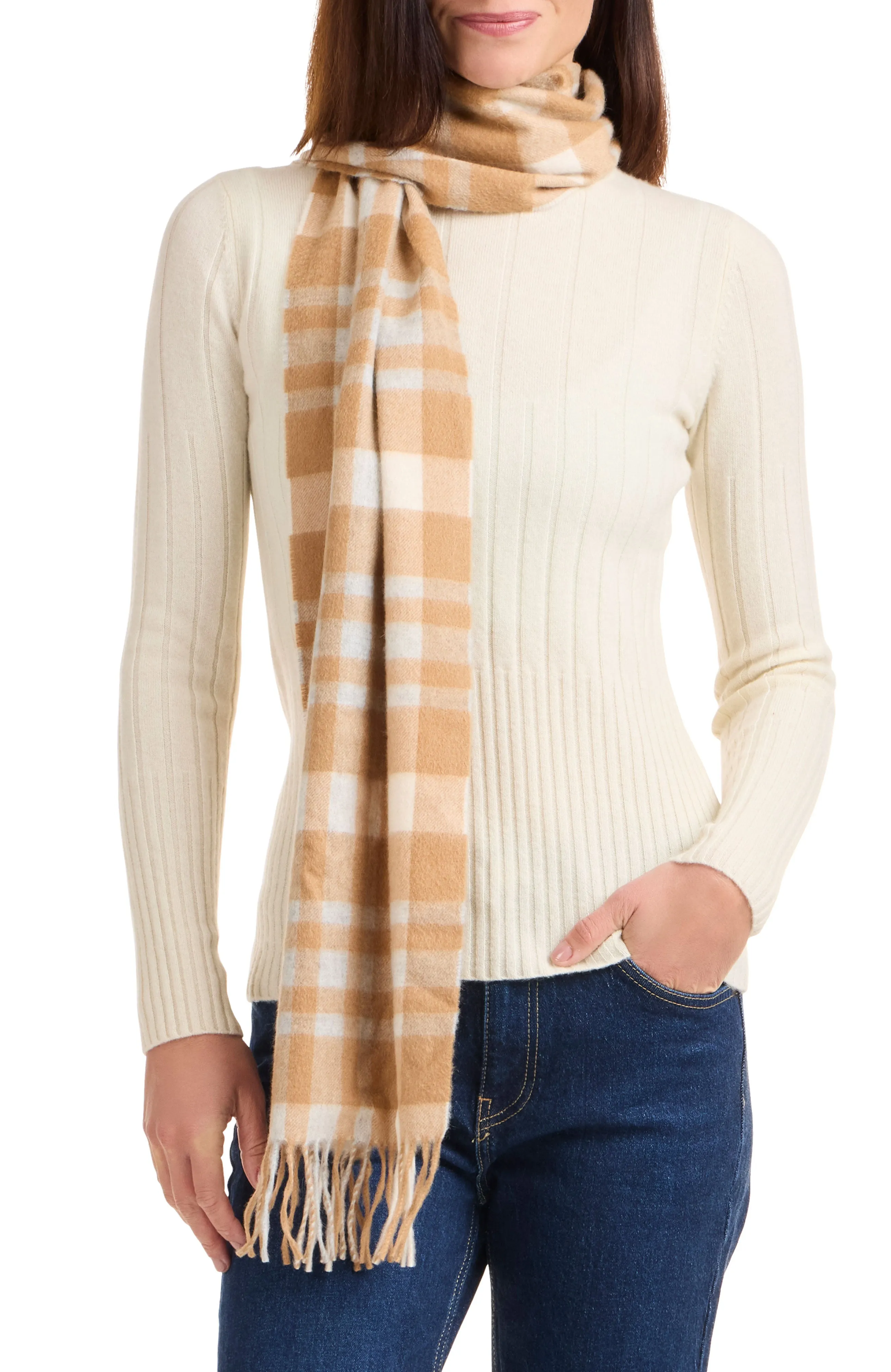 CASHMERE EXPLODED PLAID SCARF