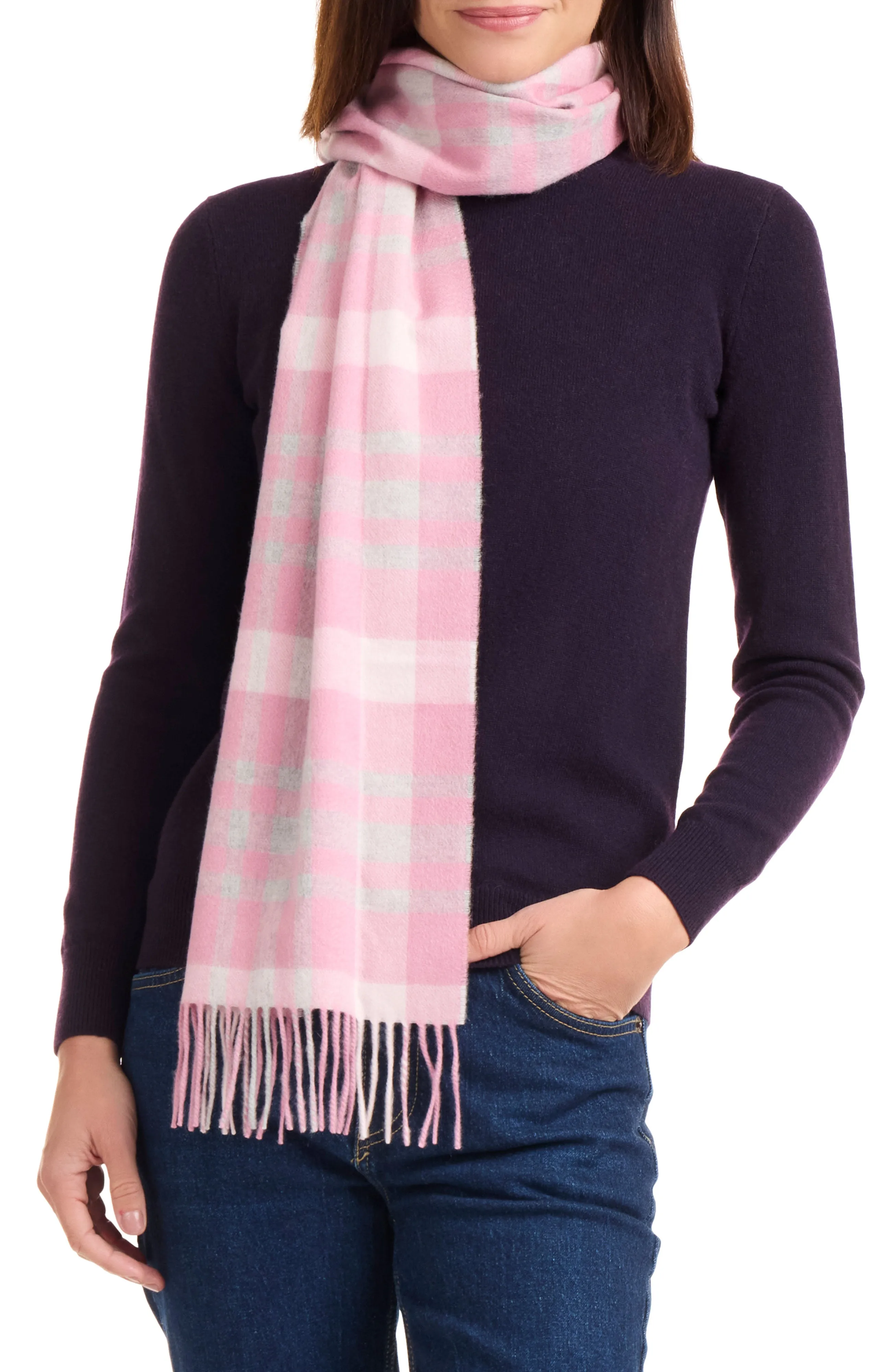 CASHMERE EXPLODED PLAID SCARF