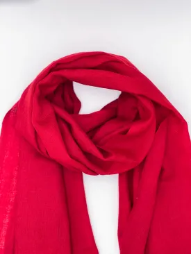 Cashmere Scarf - BRIGHT RED