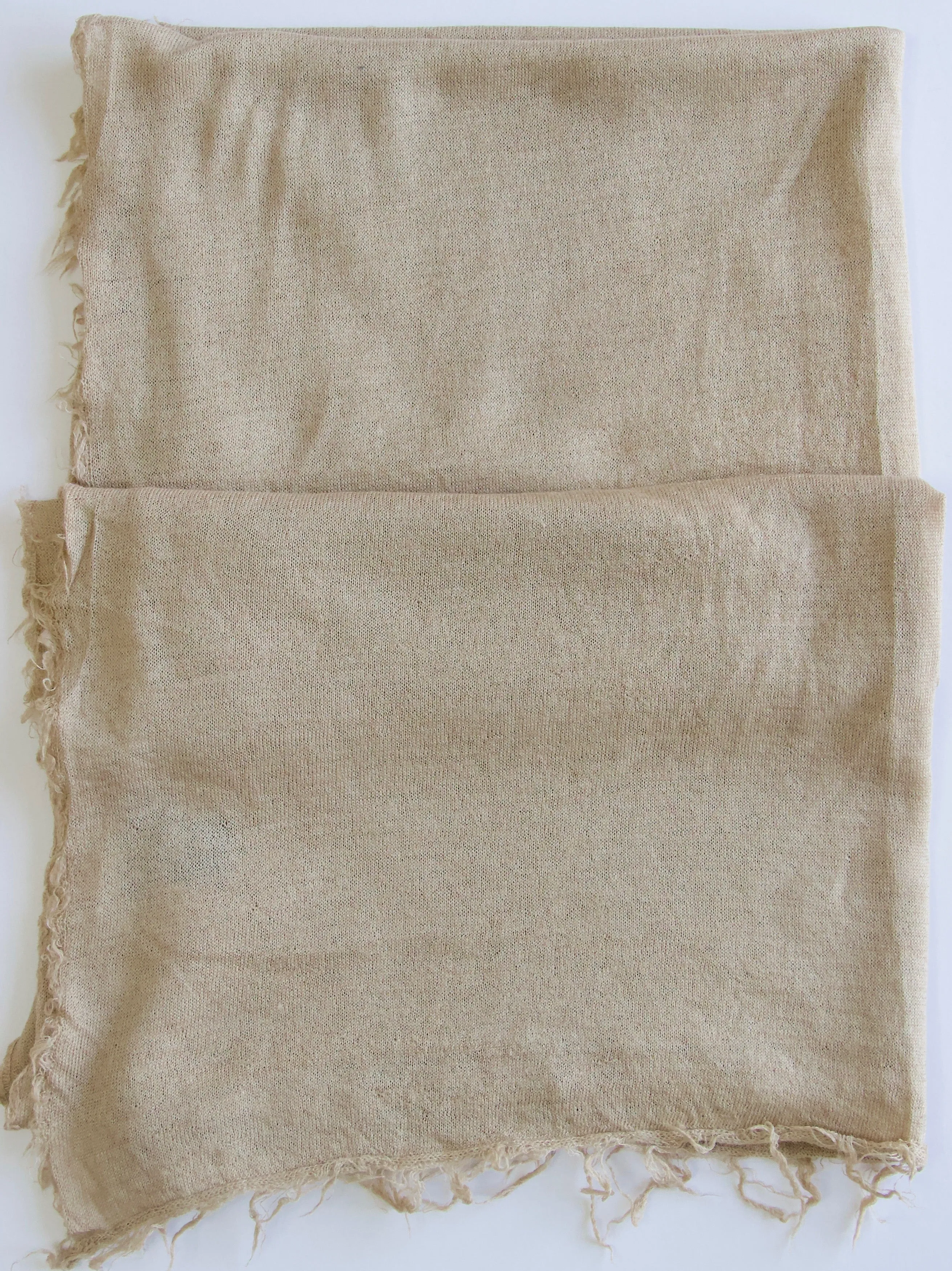 Cashmere scarf in 100% luxurious cashmere - nude