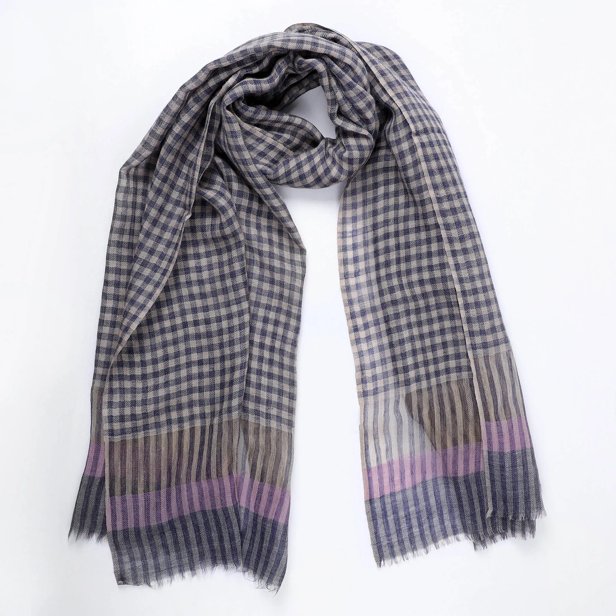 Classic Mini Plaid Scarf