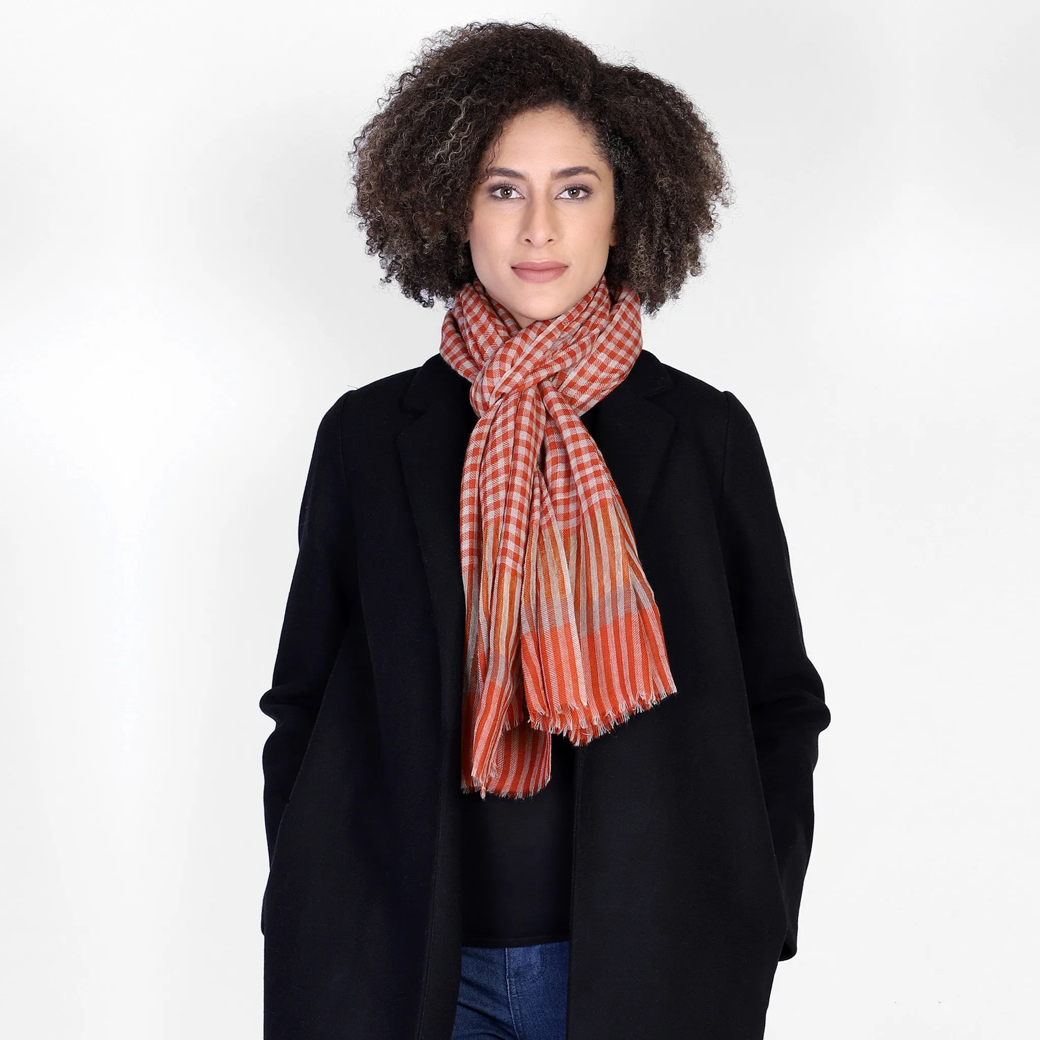 Classic Mini Plaid Scarf