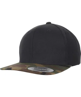 Classic snapback 2-tone camo (6089TC) | Black/Green Camo