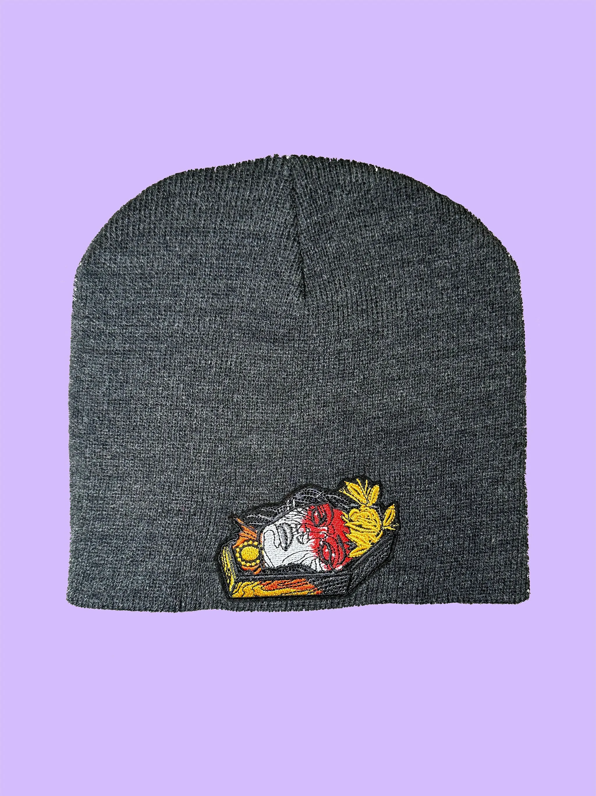 Coffin Lady Grey Beanie