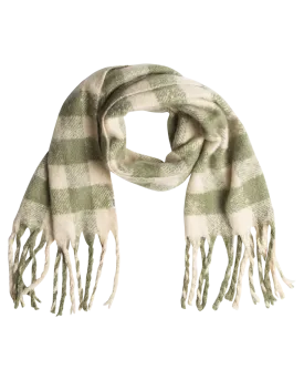 Cute Blush Scarf in Oil Green Be Bold Plaid