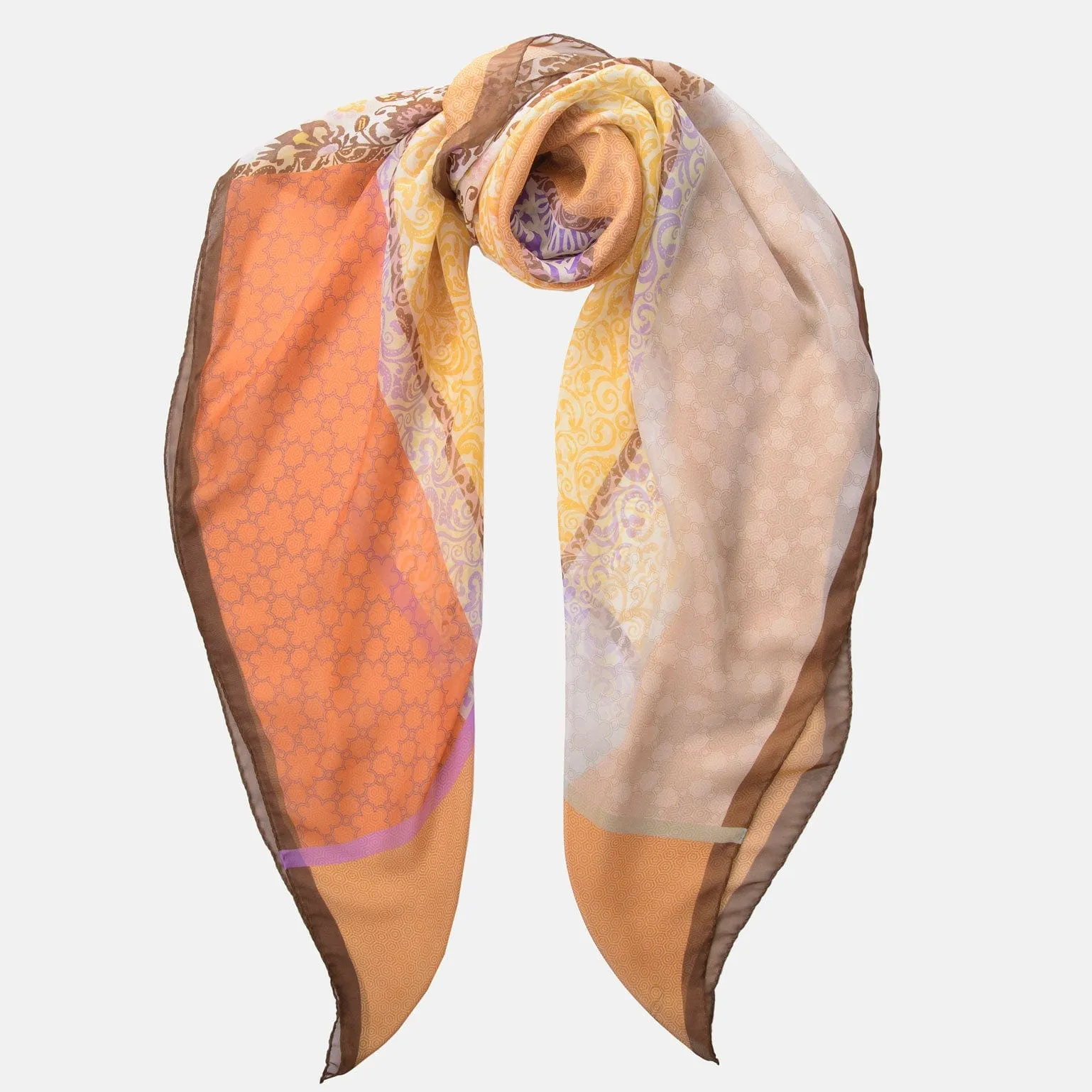 Dafne - Large Silk Scarf - Sunrise