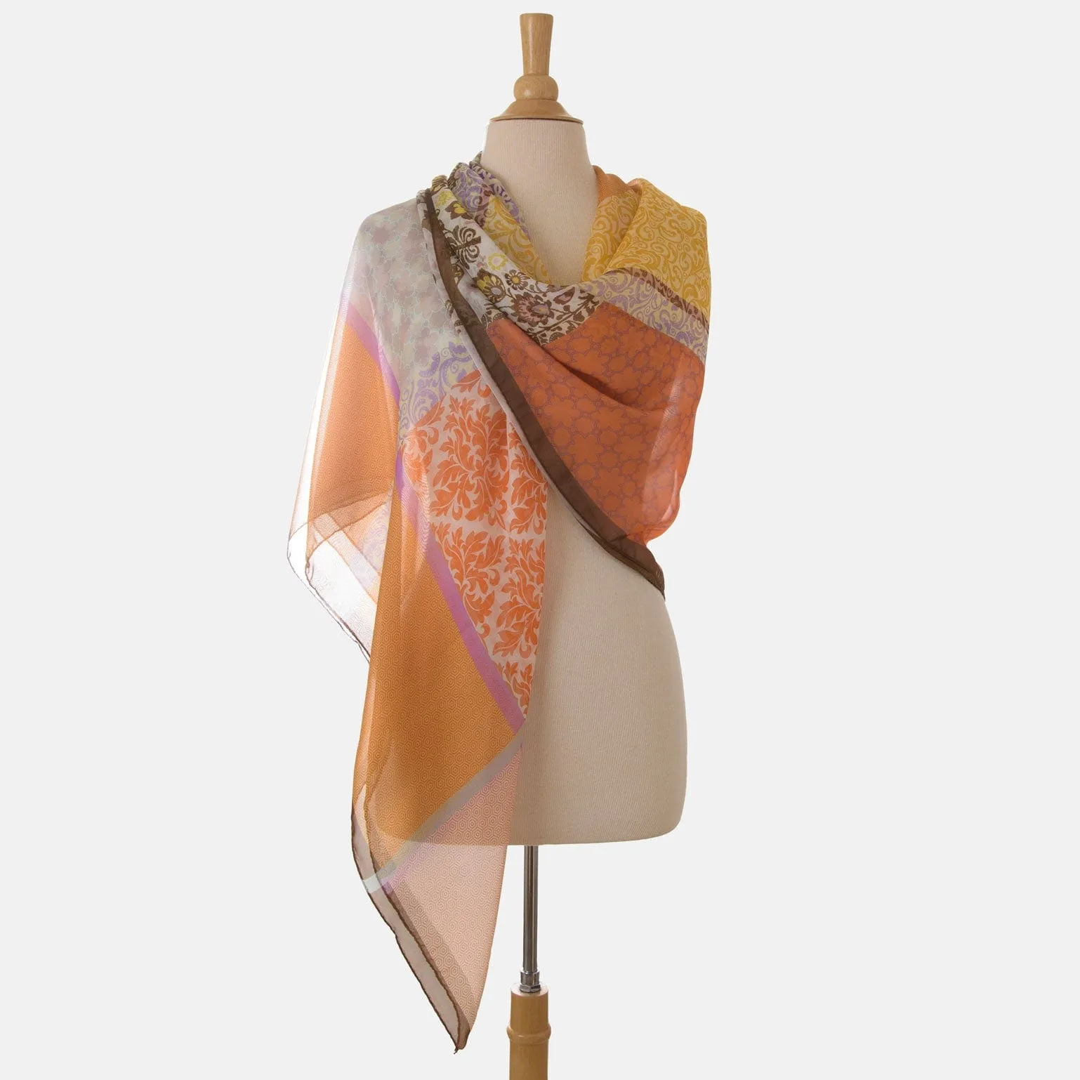 Dafne - Large Silk Scarf - Sunrise