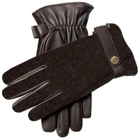 Dents Belmont Heritage Cashmere Lined Deerskin Leather Gloves - Bark Brown