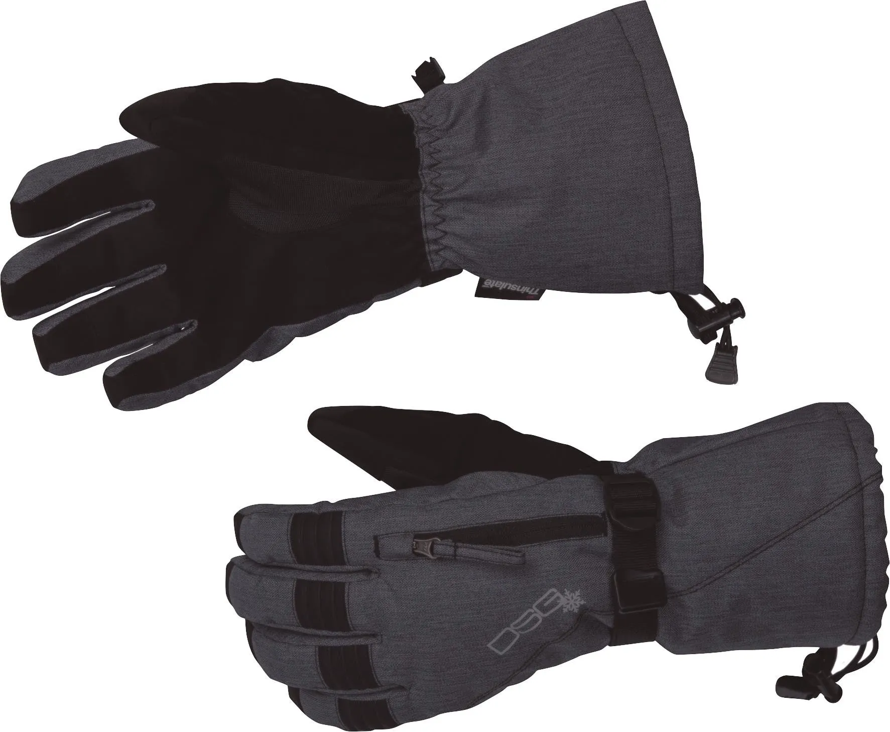 DIVAS CRAZE 4.0 GLOVES CHARCOAL BLACK XL 98872