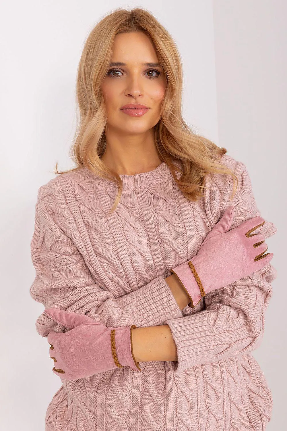 Elegant Floral Touchscreen Gloves