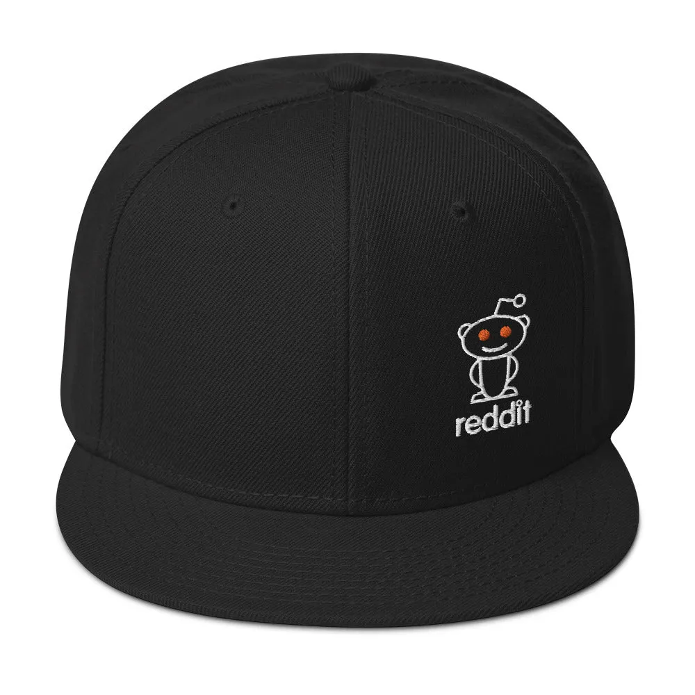 Embroidery Reading Robot Robot Logo Snapback Hat