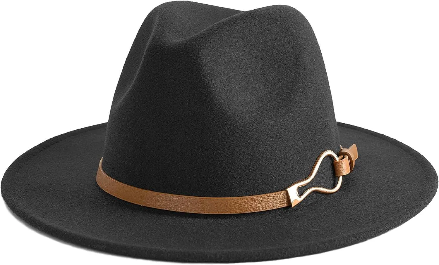 Fashion Women Wide Brim Fedora Floppy Panama Hat