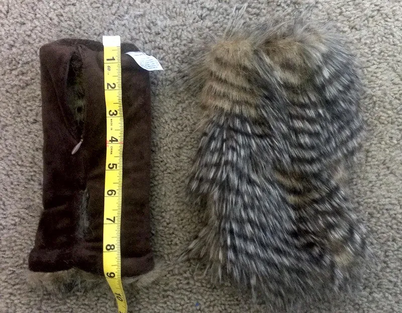 Faux Fur Paws in Chinchilla Furs