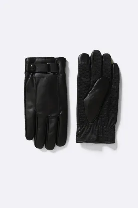 FAUX LEATHER GLOVES