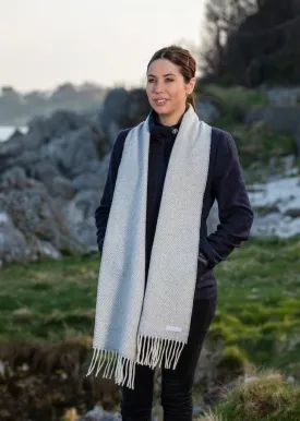 Foxford Cashmere Scarf | Pearl Grey