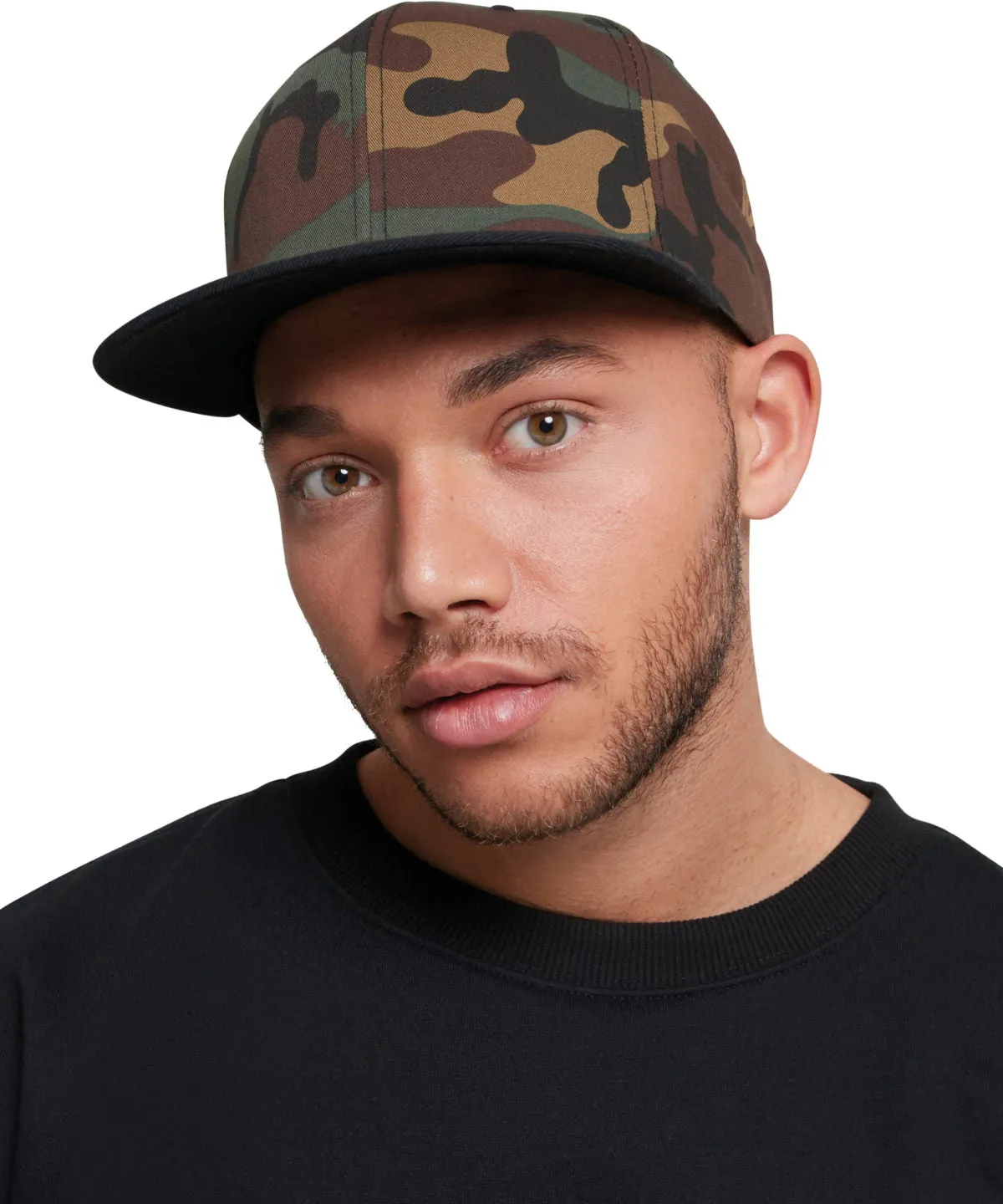 Green Camo/Black - Classic snapback 2-tone camo (6089TC)