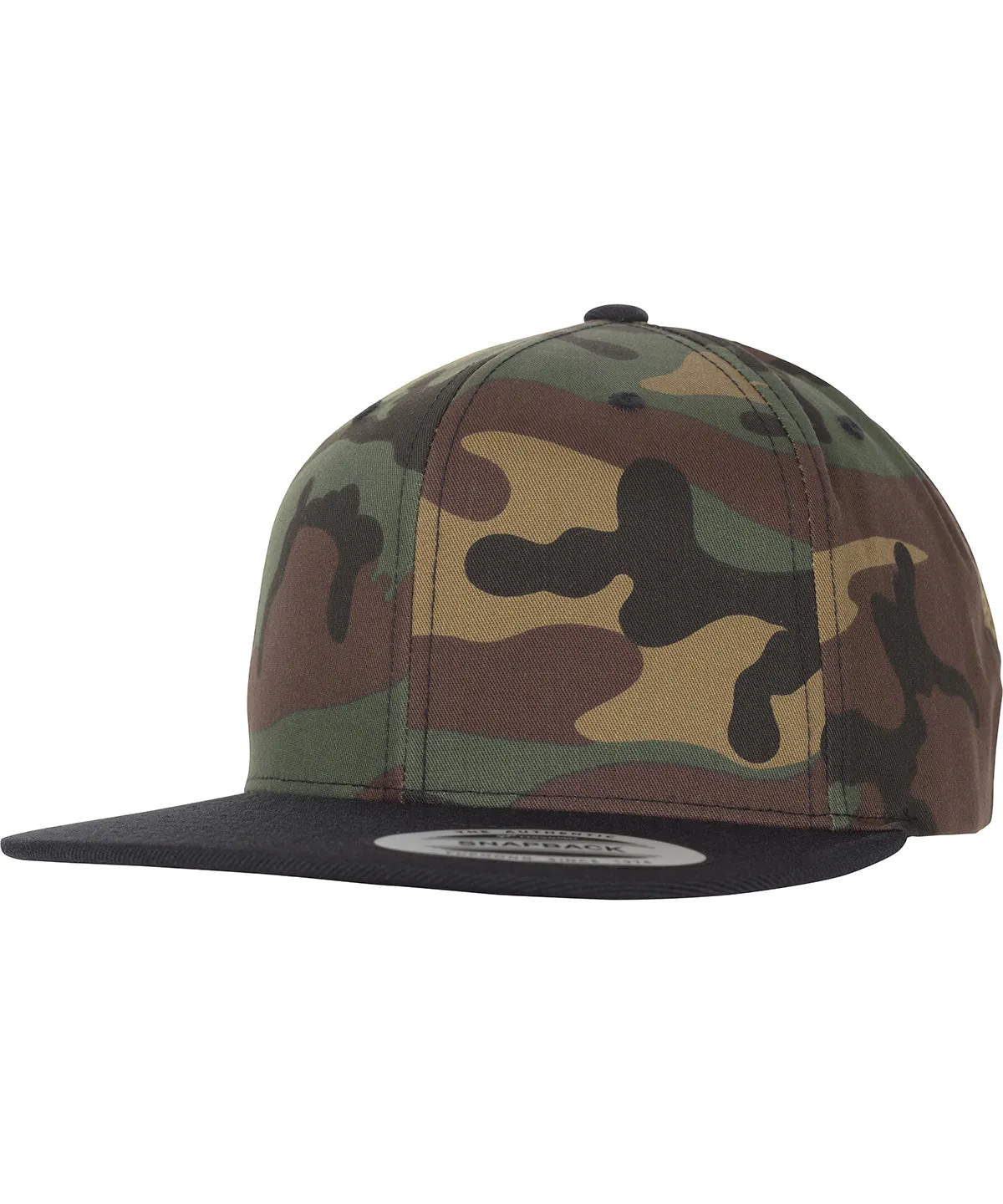 Green Camo/Black - Classic snapback 2-tone camo (6089TC)