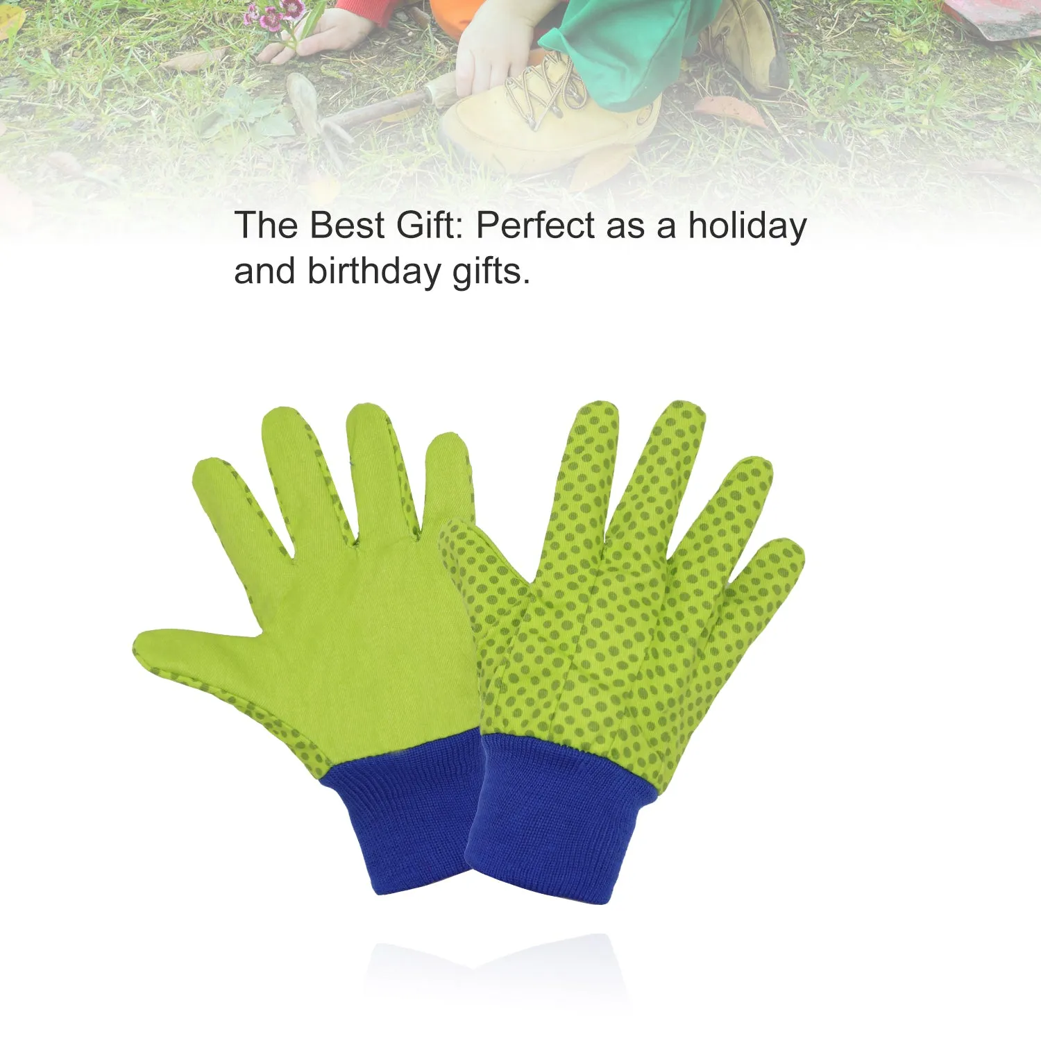 Handlandy Soft Children Kids Garden Working Gloves for Boys Girls 5094