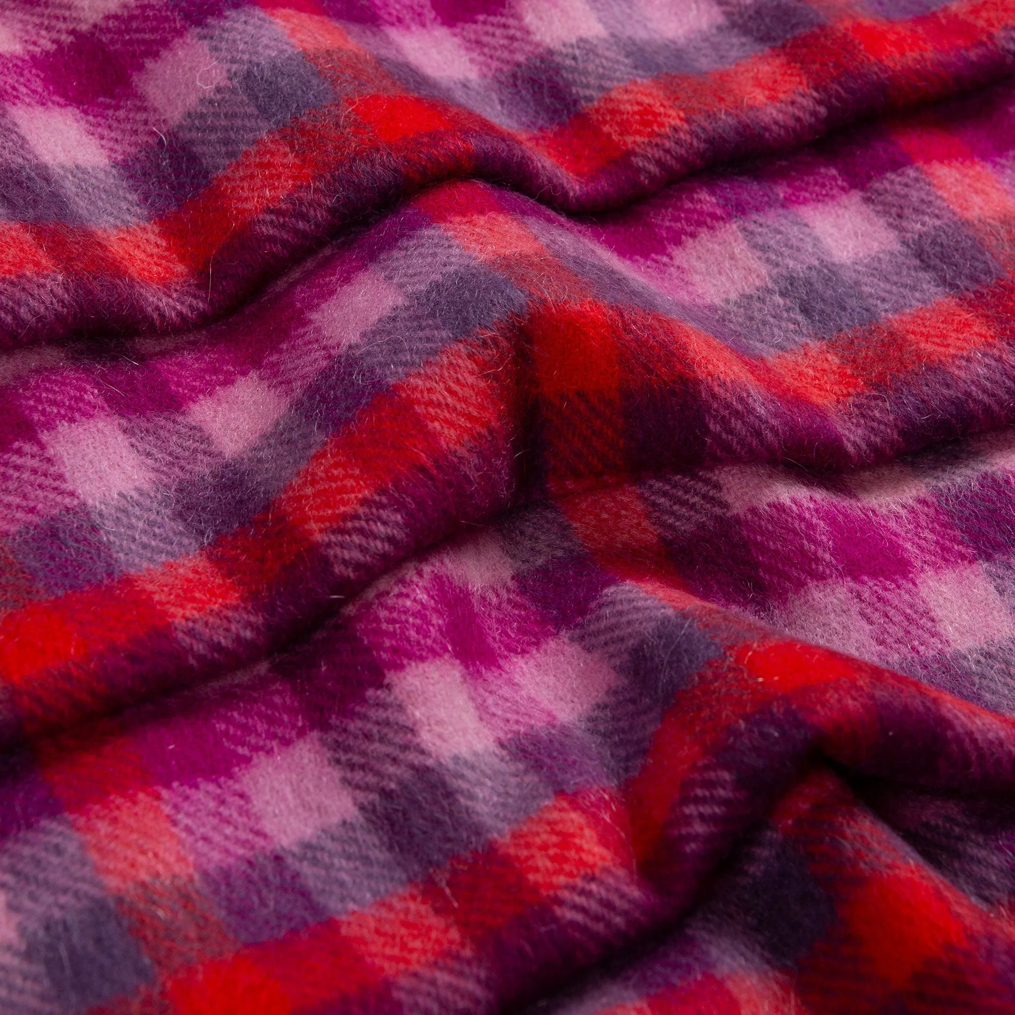 Heritage Plaid Check Cashmere Scarf with Tassels and Gift Box