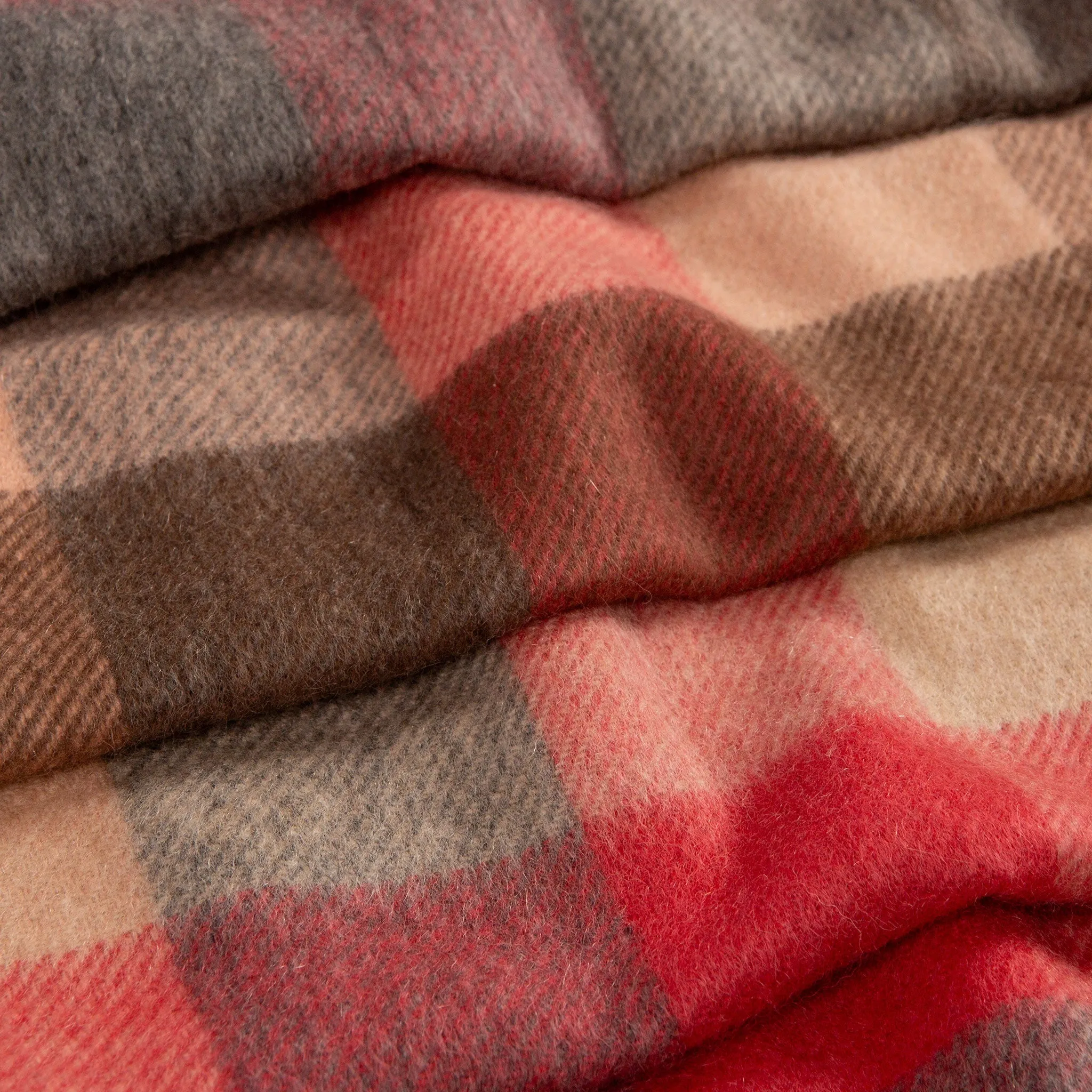 Heritage Plaid Check Cashmere Scarf with Tassels and Gift Box