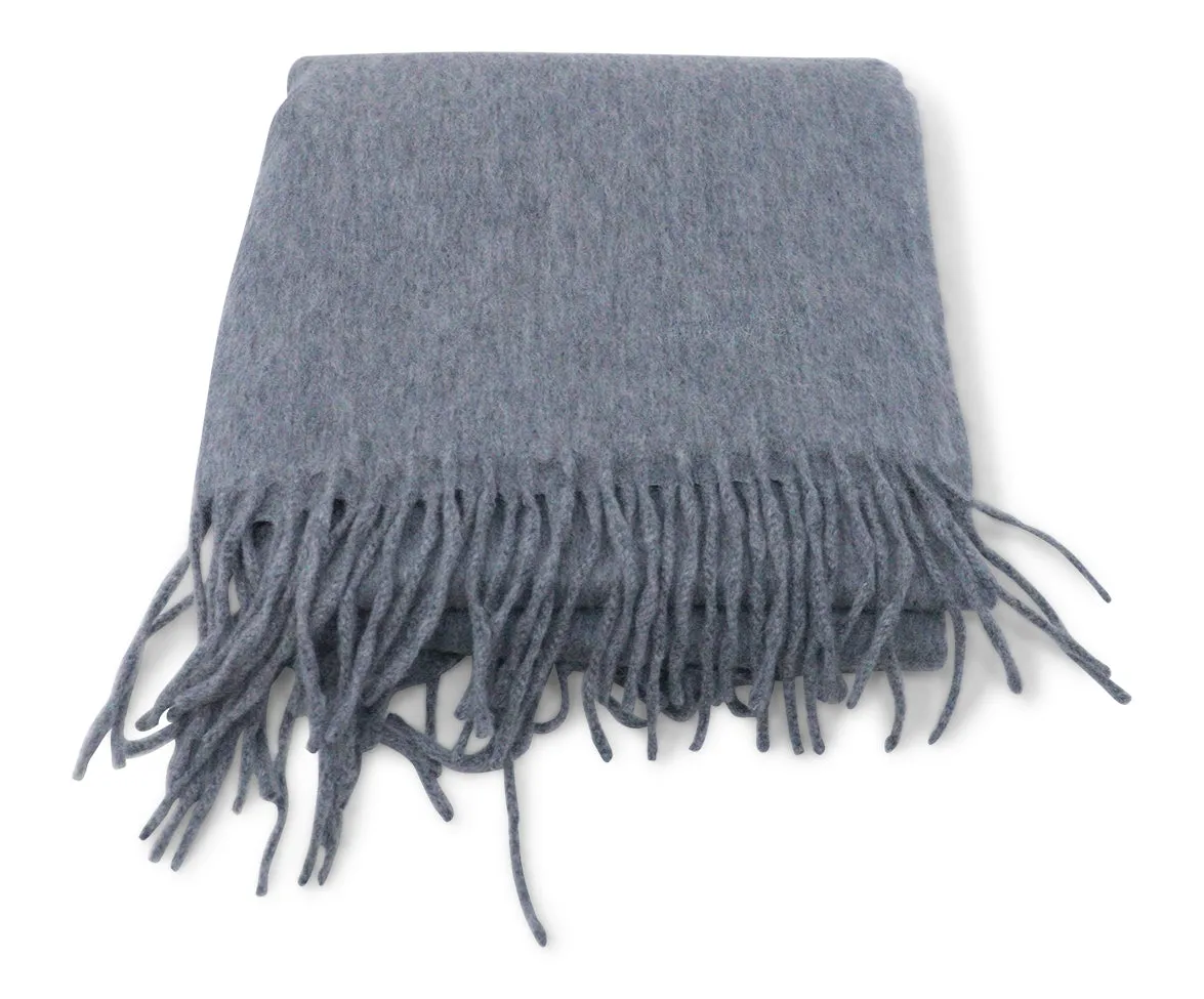 Hermes Grey Cashmere Scarf