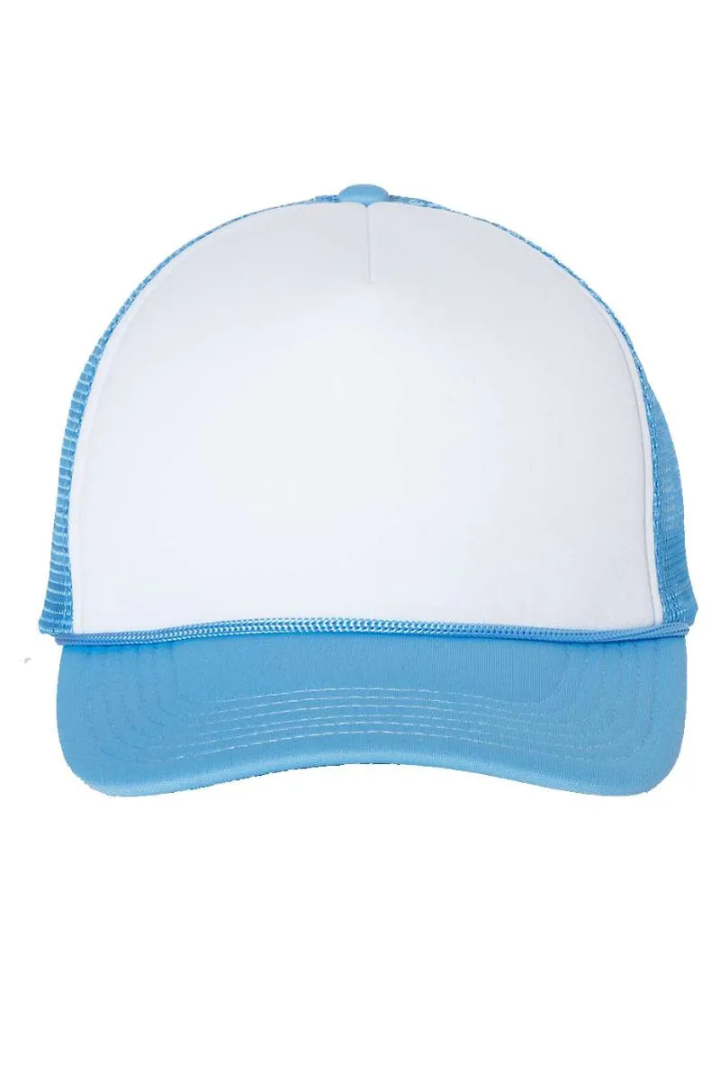 Iridescent Satin Bow Foam Mesh Back Trucker Cap