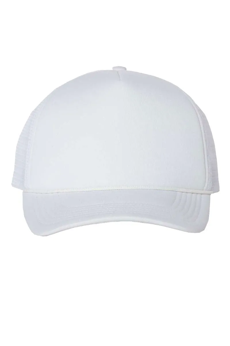 Iridescent Satin Bow Foam Mesh Back Trucker Cap