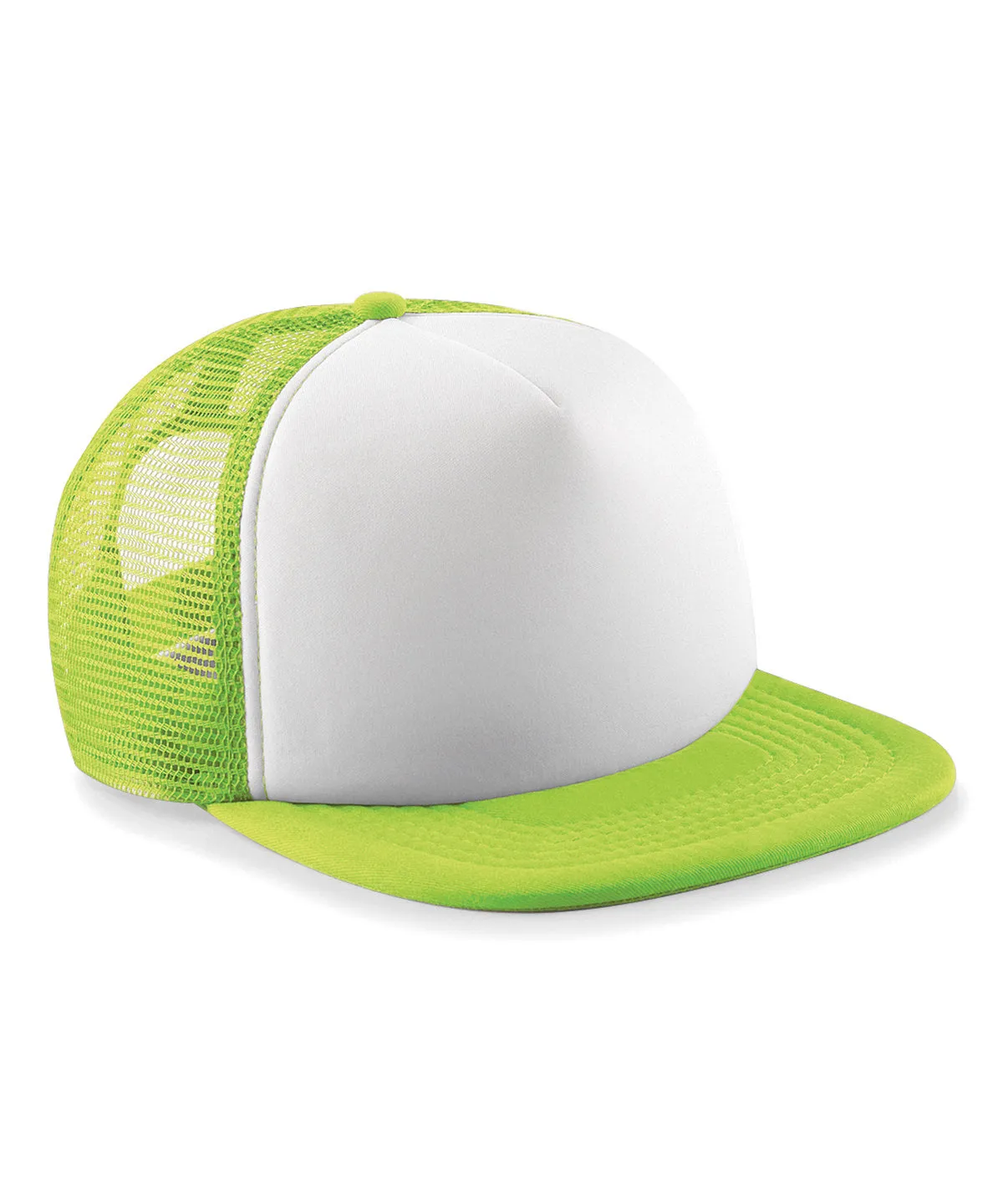 Junior vintage snapback trucker | Lime Green/White