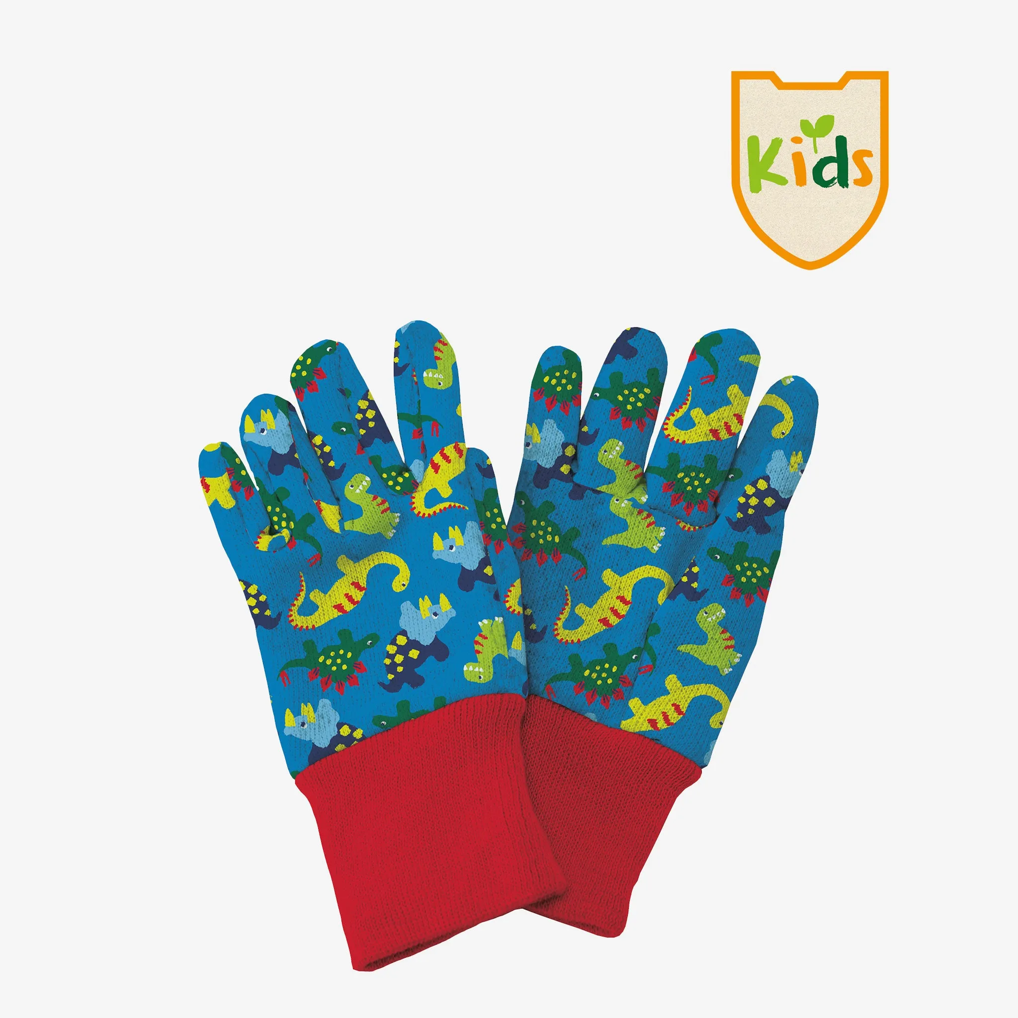 Kent & Stowe Blue Dinosaur Kids Gardening Gloves