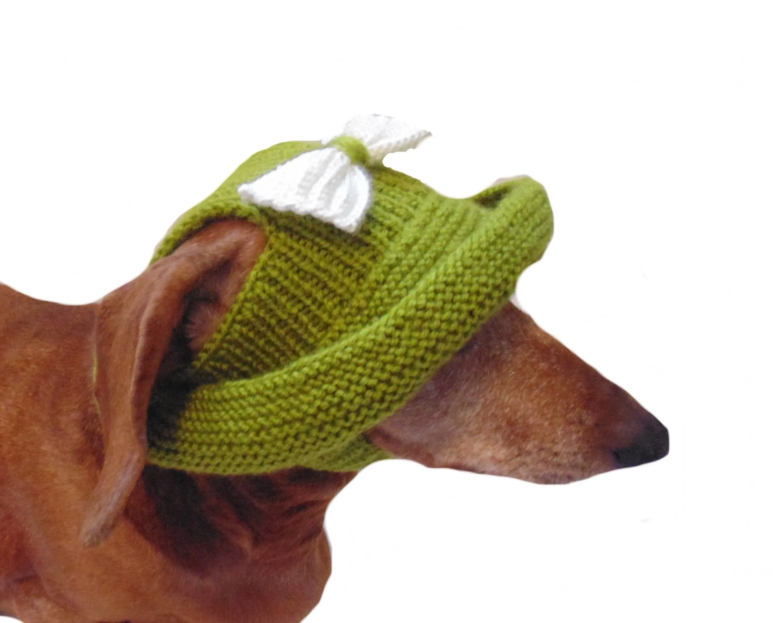 Knitted summer panama for dog, panama for dachshund, summer hat for dog