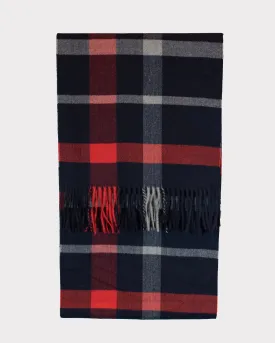 LARGE SCALE PLAID SCARF