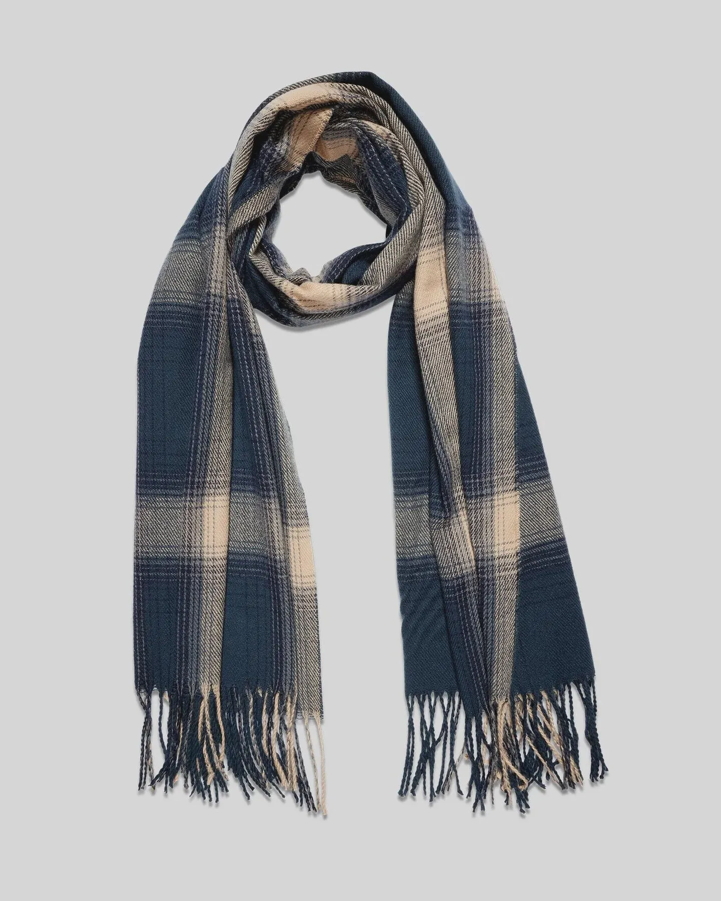 Louenhide Oxford Scarf - Plaid Navy