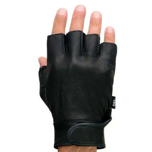 Milwaukee Leather MG7585 Men's Black Leather Gel Padded Palm