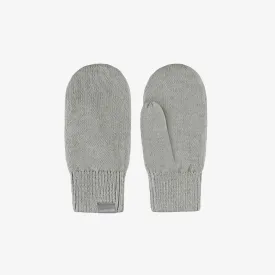 Mitaines grises en tricot, enfant || Gray knitted mittens, child