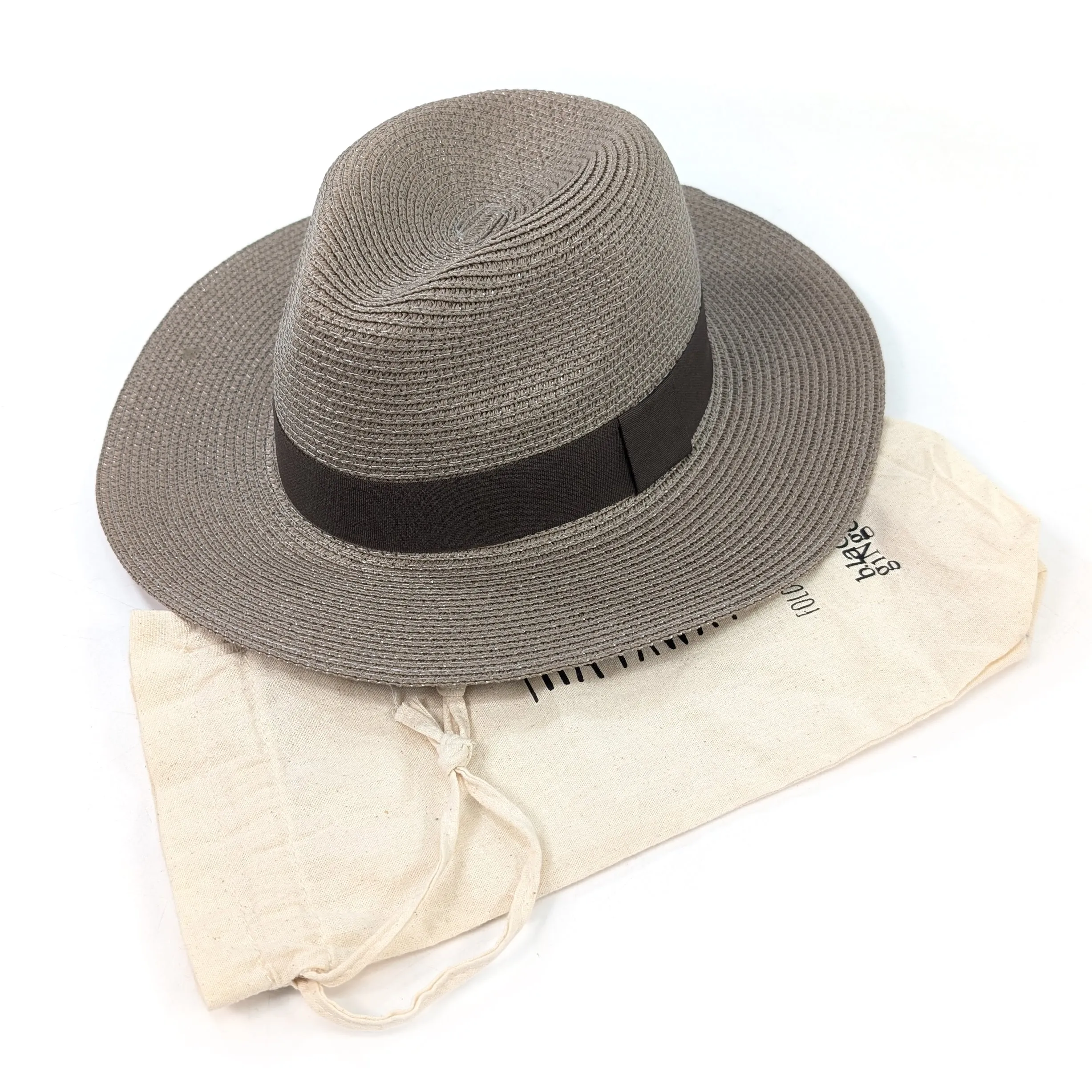 Mocha Brown Panama Folding Hat