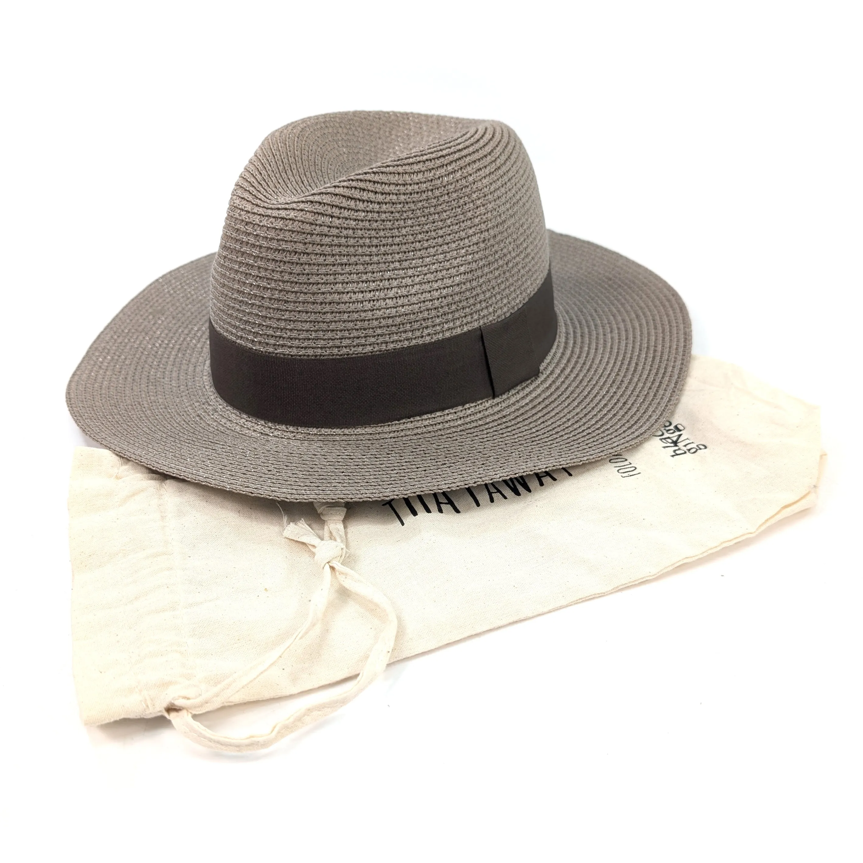 Mocha Brown Panama Folding Hat