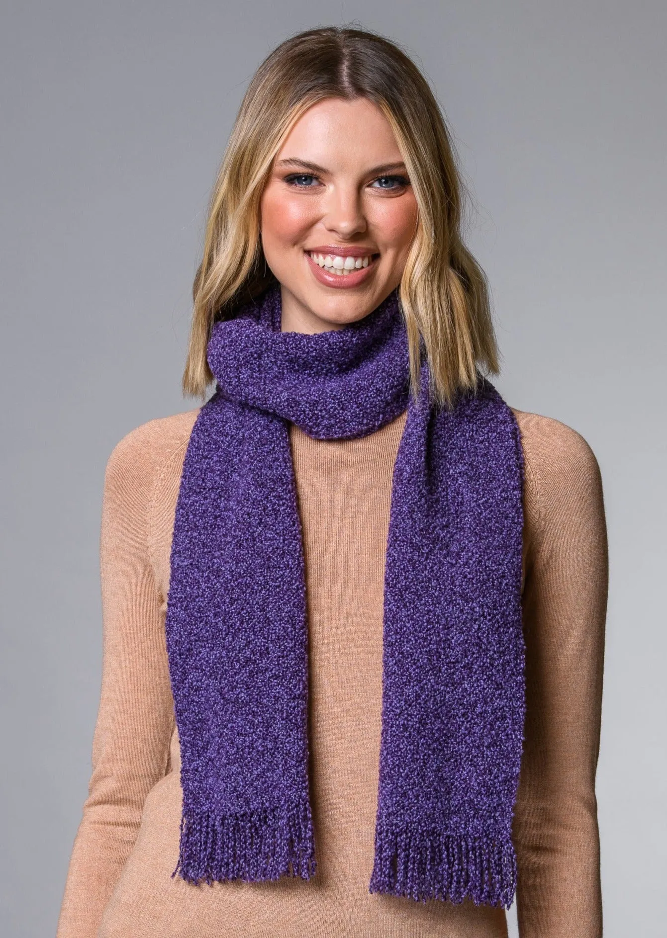 Mucros Skellig Scarf | Purple