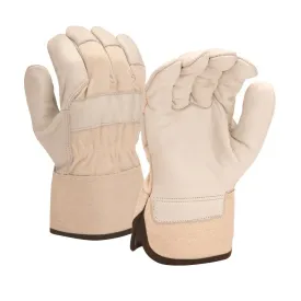 Pyramex Premium Cowhide Leather Work Gloves GL1003W (12 Pair)