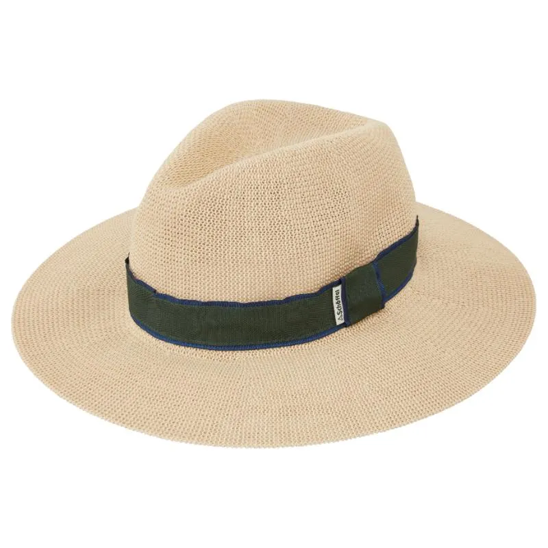 Schoffel Porth Ladies Hat - Navy/Green Stripe