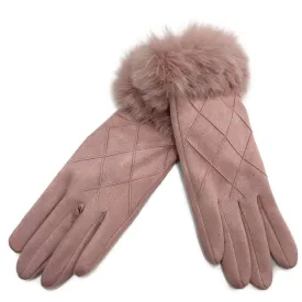 Snowbunny Suede Gloves