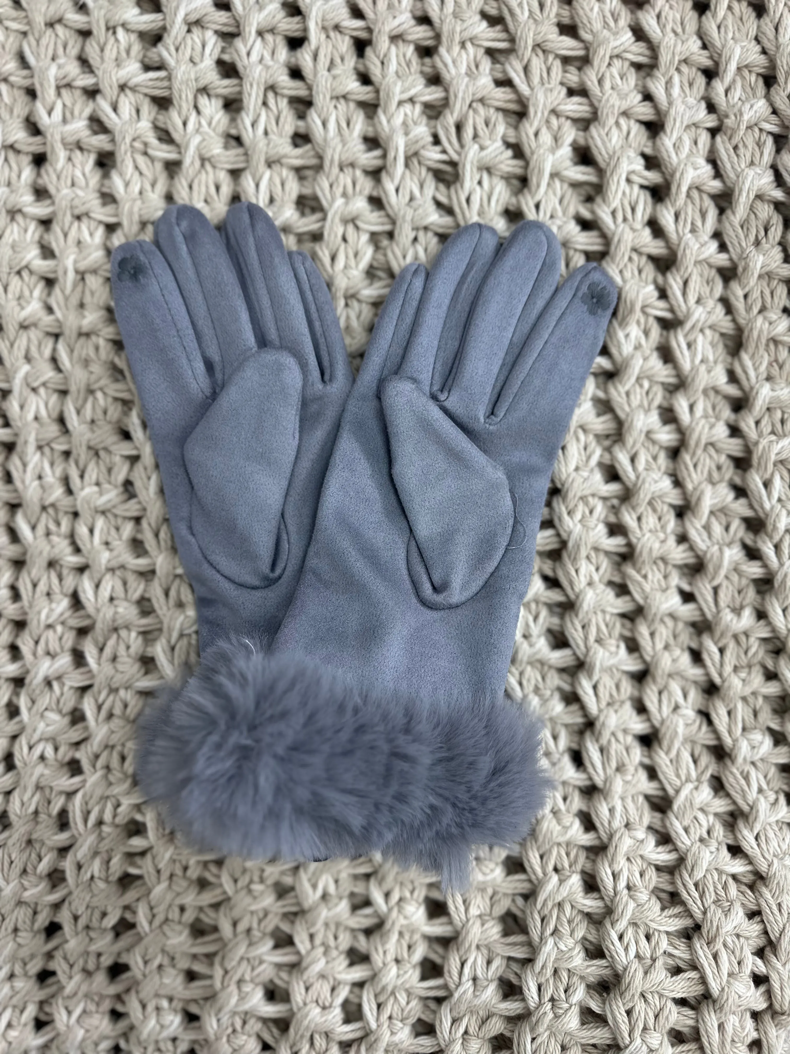 Snowbunny Suede Gloves